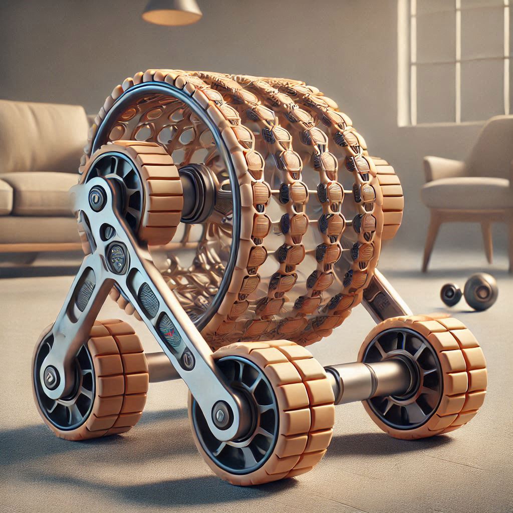 Automatic Rebound Four Wheel Elbow Support Roller 