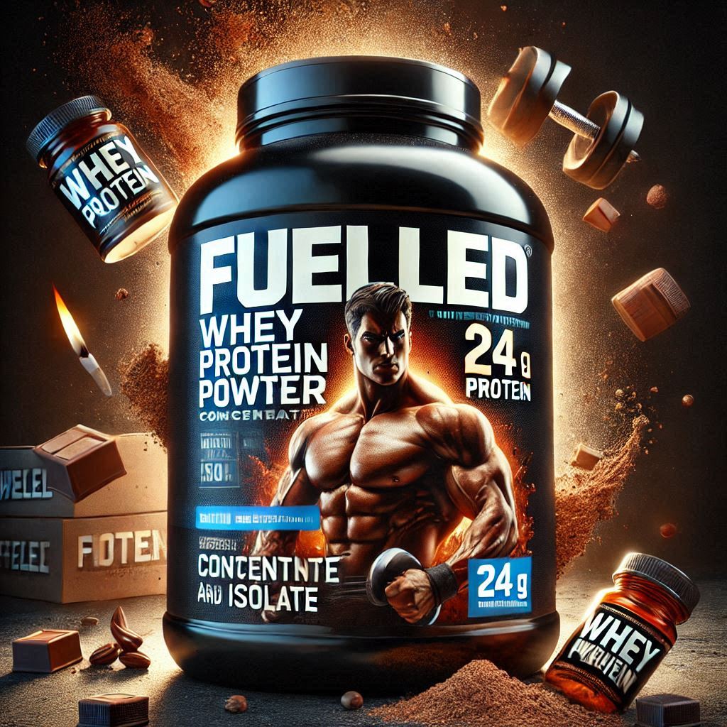 Fuelled Whey Protein Powder Concentrate & Isolate with 24 g Protein