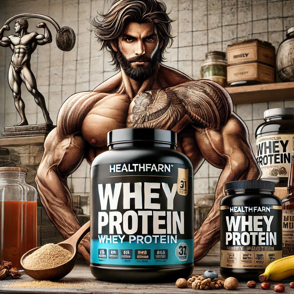 Healthfarn Muscle Whey protein Online at Best Price