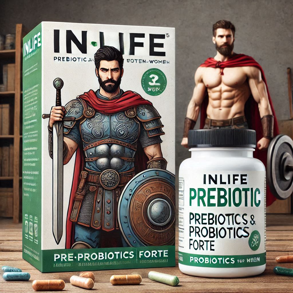 INLIFE Prebiotic and Probiotics Forte Supplement for Men & Women 