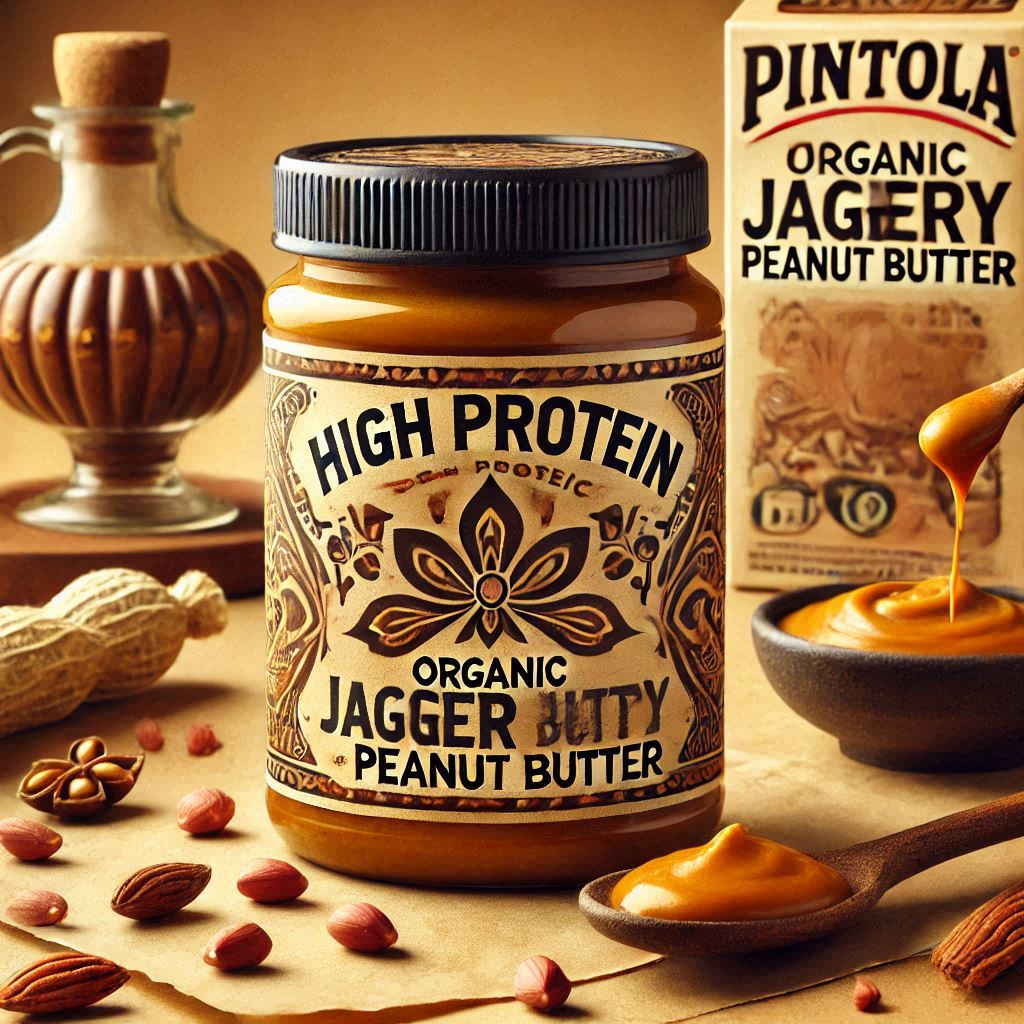 Pintola HIGH Protein ORGANIC JAGGERY Peanut Butter