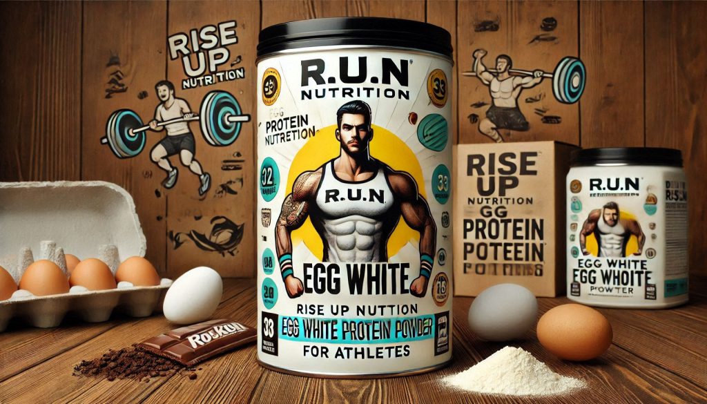R.U.N-RISE UP NUTRITION Egg White Protein Powder for Athletes