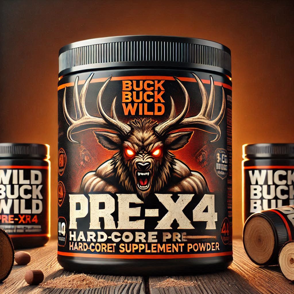 WILD BUCK Wild Pre-X4 Hardcore Pre-Workout Supplement Powder