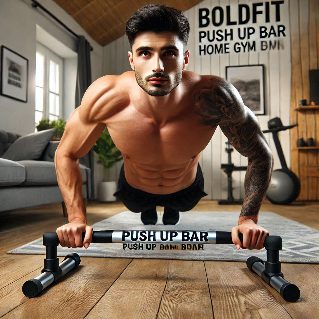 Boldfit Push Up Bar Pushup Home Gym Equipment for Men & Women for Training