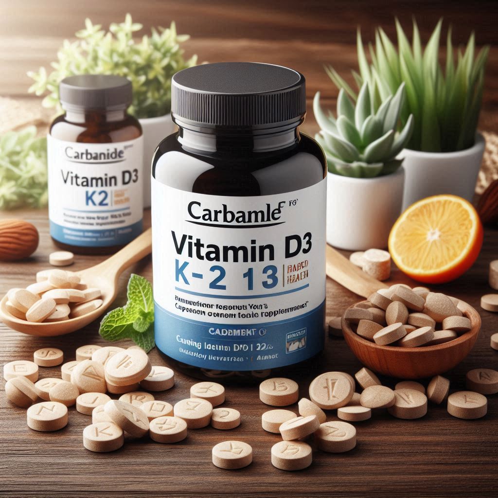 Carbamide Forte Vitamin D3 K2 | Vitamin D3 K2 Supplement for Bone & Heart Health
