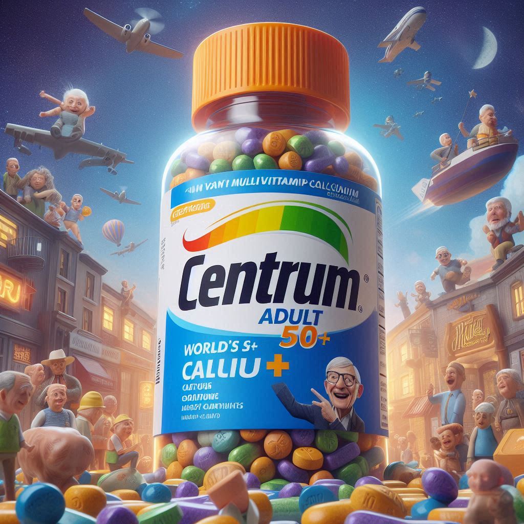 Centrum Adult 50+, World’s No.1 Multivitamin with Calcium,