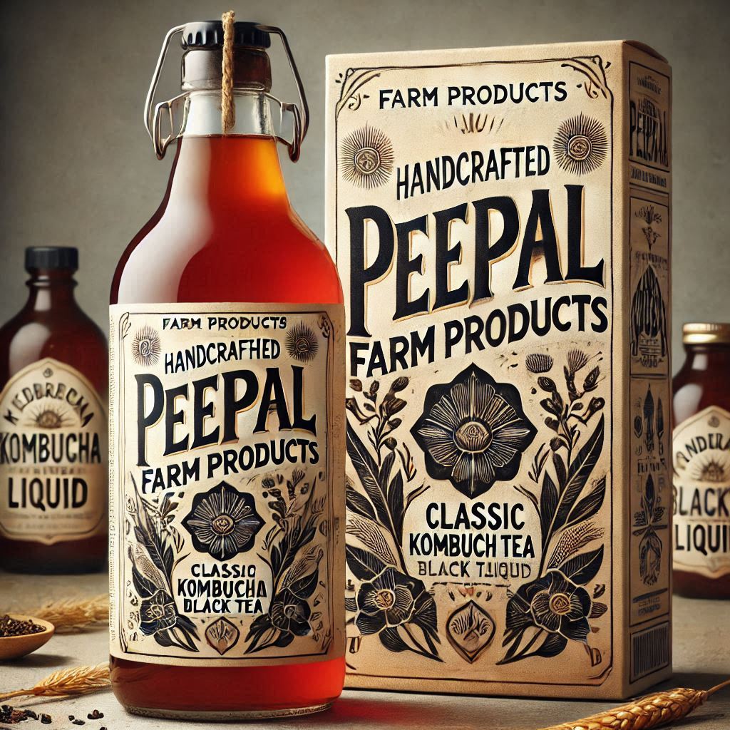 Peepal Farm Products Farm Handcrafted Classic Kombucha Black Tea Liquid