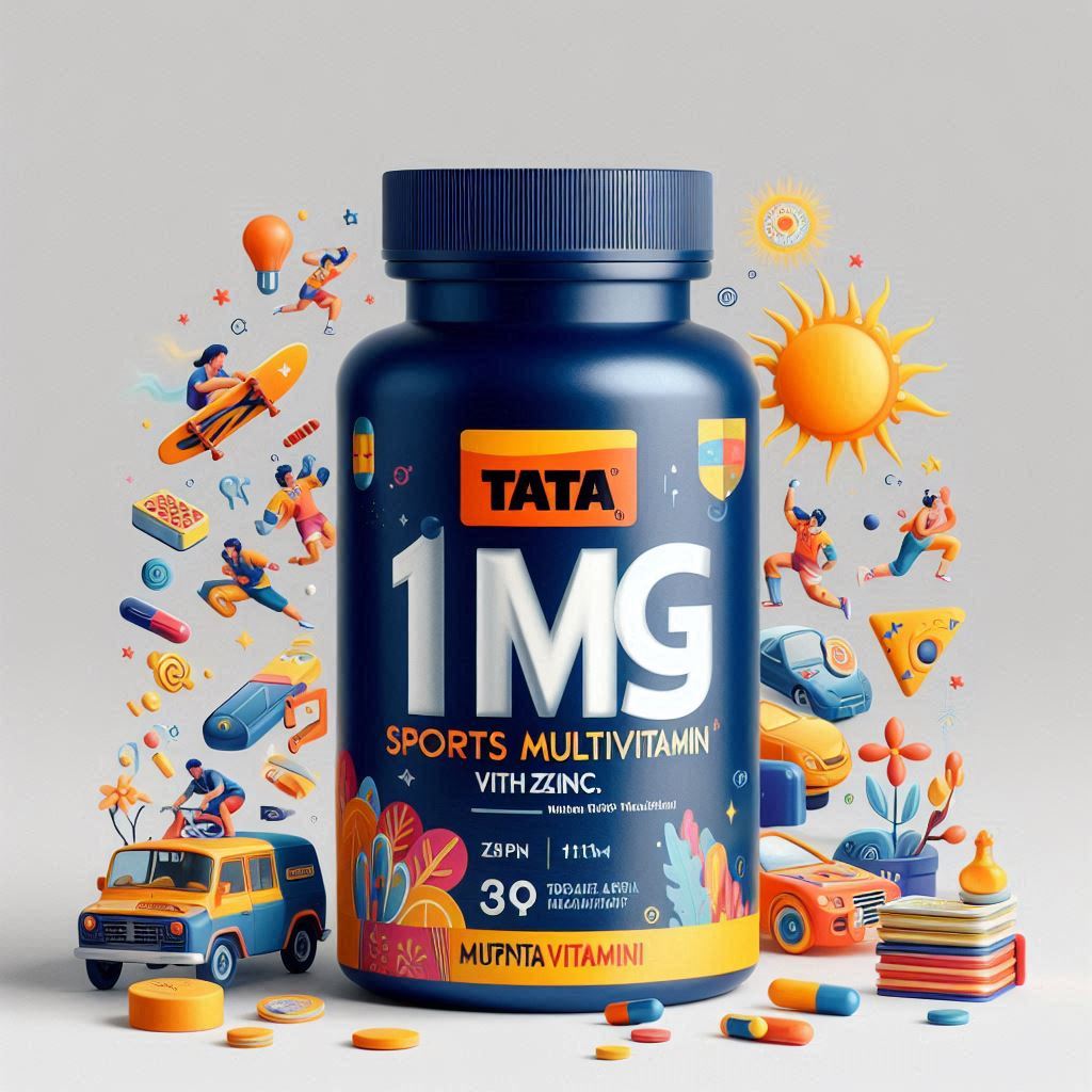 Tata 1mg Sports Multivitamin | With Zinc, Vitamin C