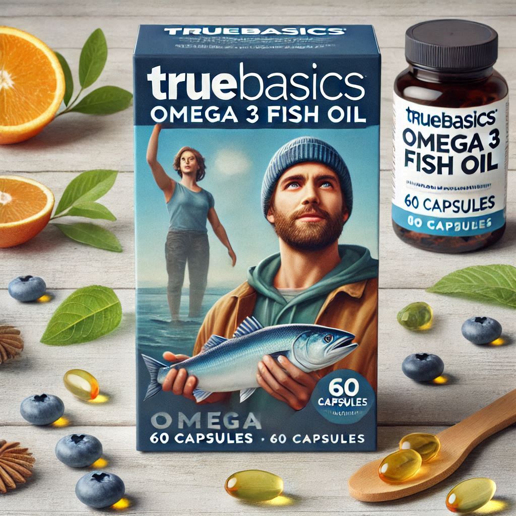 TrueBasics Omega 3 Fish Oil (60 Capsules)