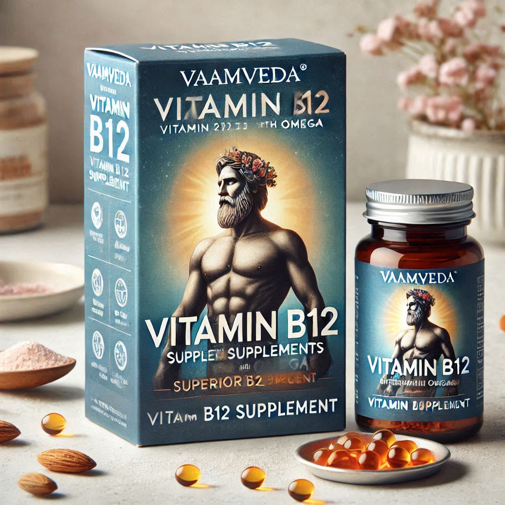 Vaamveda Vitamin B12 Supplements with Omega 3, Superior B12 Supplement