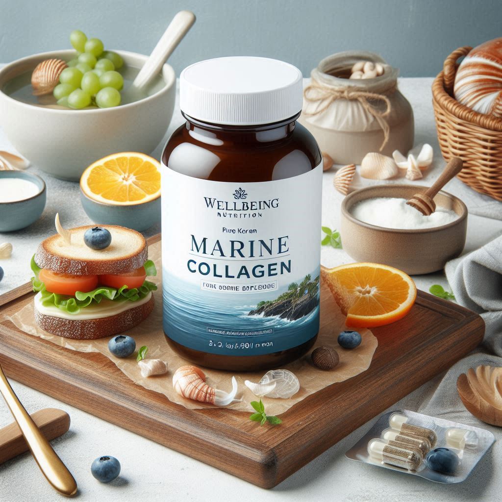 Wellbeing Nutrition Pure Korean Marine Collagen Supplements for Women & Men
