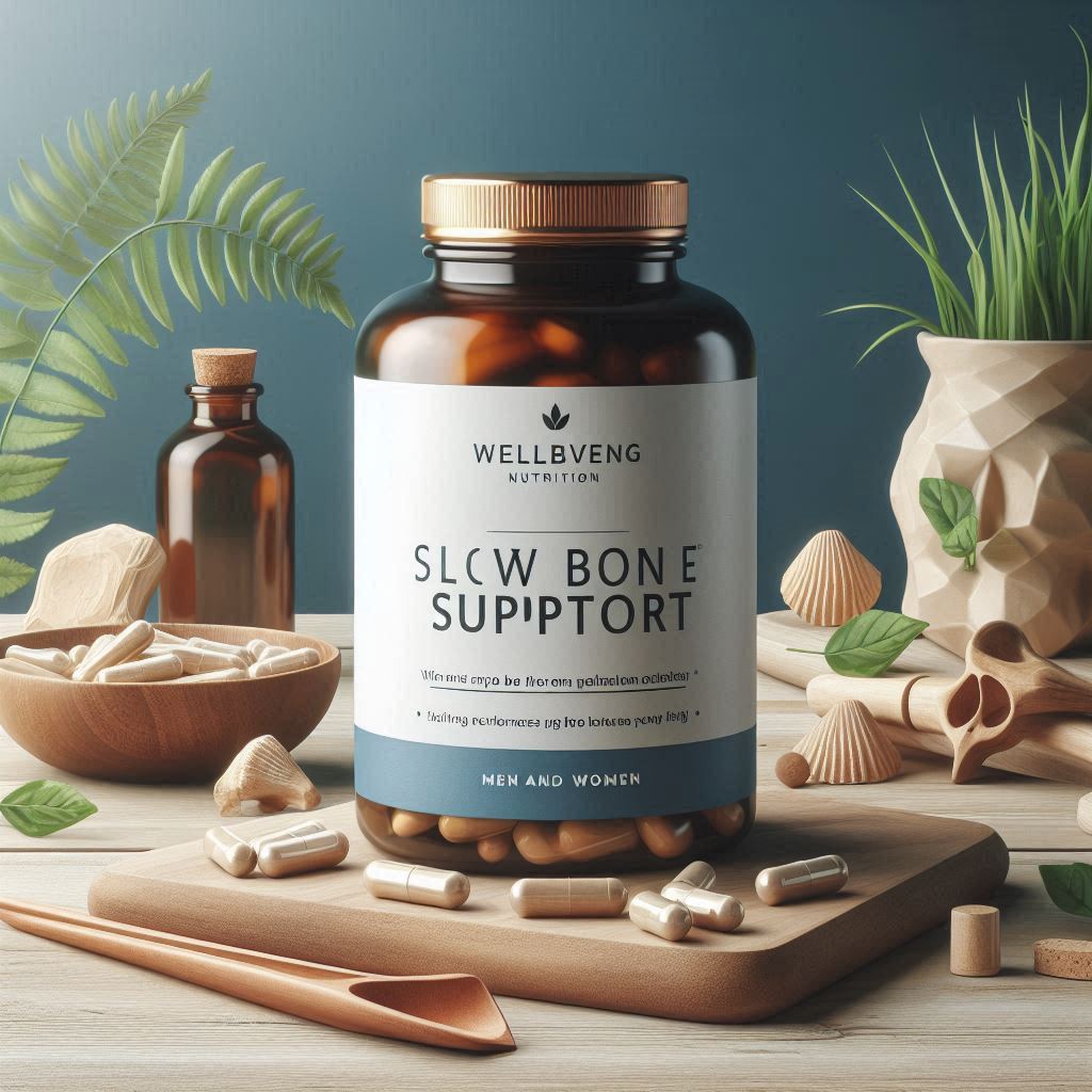 Wellbeing Nutrition Slow Bone Support Capsule for Men and Women 