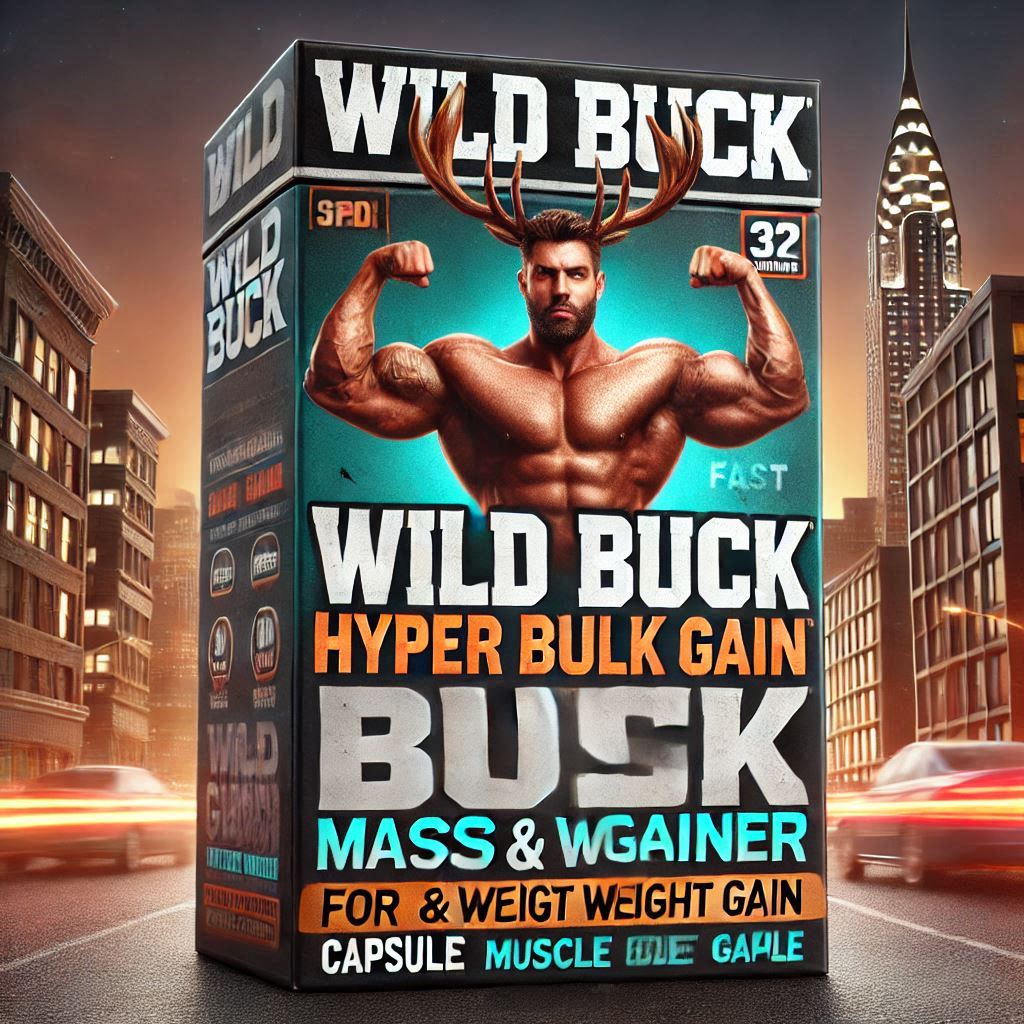 Wild Buck Hyper Bulk Gain Mass & Weight Gainer Capsule for Fast Weight & Muscle Gain
